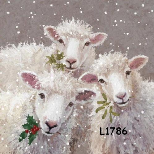 Servetten decoupage/bullet journal – schapen L1786, Hobby en Vrije tijd, Knutselen, Nieuw, Materiaal, Verzenden