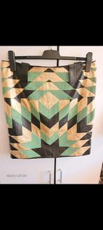 Leren  rok GHLOE, Kleding | Dames, Rokken, Ophalen of Verzenden, Nieuw, Groen, Onder de knie