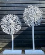 Set Van 2 Decoratie Op Voet Theeboomhout Wit, Huis en Inrichting, Woonaccessoires | Overige, Veens Living, Nieuw, Elst, Info@veensliving.nl