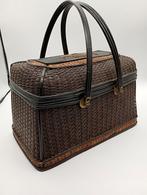 Antiek Perronmandje, Frankrijk 1850, Ophalen of Verzenden, Gebruikt, Bruin, Handtas