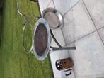 Unieke design BBQ met RVS vuurschaal, Ophalen, Gebruikt
