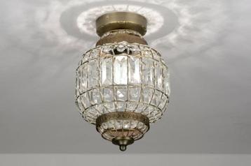 plafondlamp messing kristal glas keuken tafel bank bed lamp beschikbaar voor biedingen