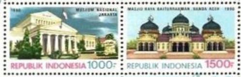 Indonesie Zonnebloem nr 1415A/B postfris 1990, Postzegels en Munten, Postzegels | Azië, Postfris, Zuidoost-Azië, Ophalen of Verzenden