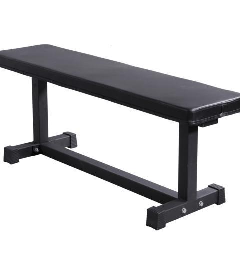 LMX1743 Crossmaxx Flat bench (black), Sport en Fitness, Fitnessmaterialen, Zo goed als nieuw, Fitnessbank, Ophalen