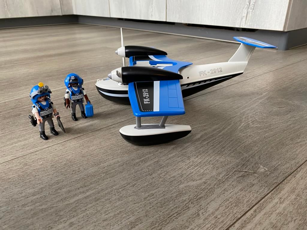 Playmobil politie helicopter FK - 2912, Kinderen en Baby's, Speelgoed | Playmobil, Ophalen of Verzenden, Zo goed als nieuw