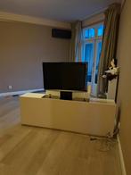 TV-meubel met lift hoogglans wit, Huis en Inrichting, Kasten | Televisiemeubels, Ophalen, Gebruikt, 200 cm of meer, Minder dan 100 cm