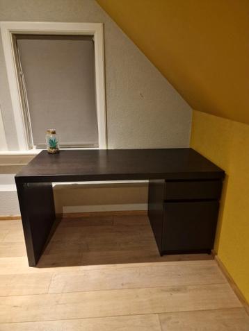 Ikea Malm Bureau - Zwart - afbeelding 1