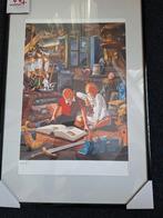 Suske en Wiske aquarel nummer 0019 in lijst, Ophalen of Verzenden