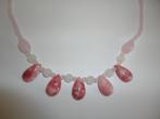 Nieuw Edelsteen Roze Ketting 46cm Rhodonite?, Overige materialen, Nieuw, Ophalen of Verzenden, Roze