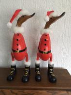 2 Mooie houten kerst-ganzen  (36 cm) van hout, Ophalen of Verzenden, Nieuw