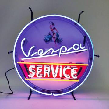 Vespa service neon licht reclame decoratie verlichting lamp beschikbaar voor biedingen