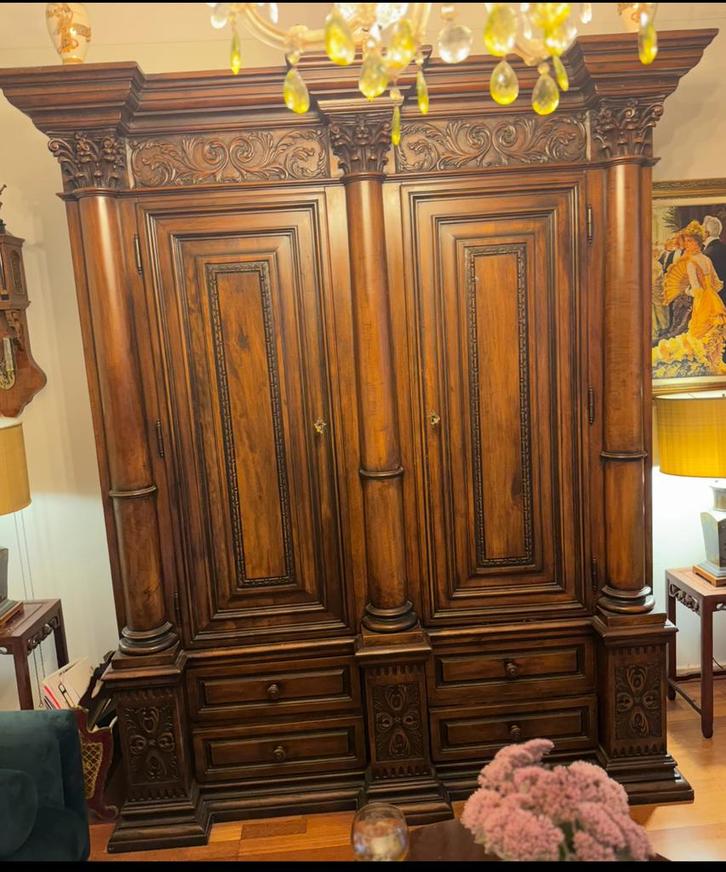 Vintage antieke houten kast (Pander fabriek).474, Antiek en Kunst, Antiek | Meubels | Kasten, Ophalen