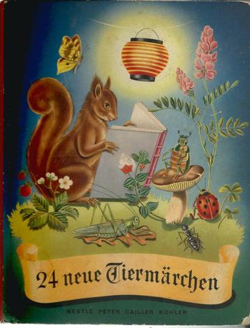 Plaatjesalbum 24 neue Tiermärchen van Nestlé compleet beschikbaar voor biedingen