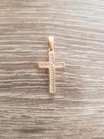 Mooie hanger kruis, 14 karaat, Sieraden, Tassen en Uiterlijk, Kettinghangers, Gebruikt, Ophalen of Verzenden, Kruis of Symbool