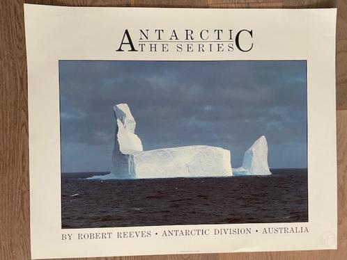 Poster Antartic The Series. Robert Reeves. Australia 1987., Verzamelen, Posters, Zo goed als nieuw, Dier of Natuur, Rechthoekig Liggend