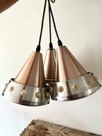 Lakro,Cascade hanglampen, 3 lichtpunten,metaal, 75 cm of meer, Metaal, Gebruikt, Vintage ,mid century,