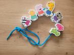 Houten rijg ketting Peppa Big Pig, Ophalen of Verzenden, Zo goed als nieuw