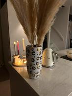 Riverdale Vaas - Luipaardprint / leopard / panterprint /goud, Huis en Inrichting, Woonaccessoires | Vazen, Wit, Aardewerk of Porselein