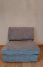 Brede eenzitssofa/stoel. Lichtgrijs, type Kivik, Metaal, 75 tot 100 cm, Zo goed als nieuw, 75 tot 100 cm