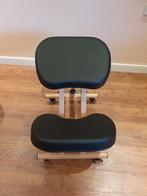 WellTouch Ergonomische Kniestoel - Verstelbaar, Ophalen, Zwart, Zo goed als nieuw, Bureaustoel