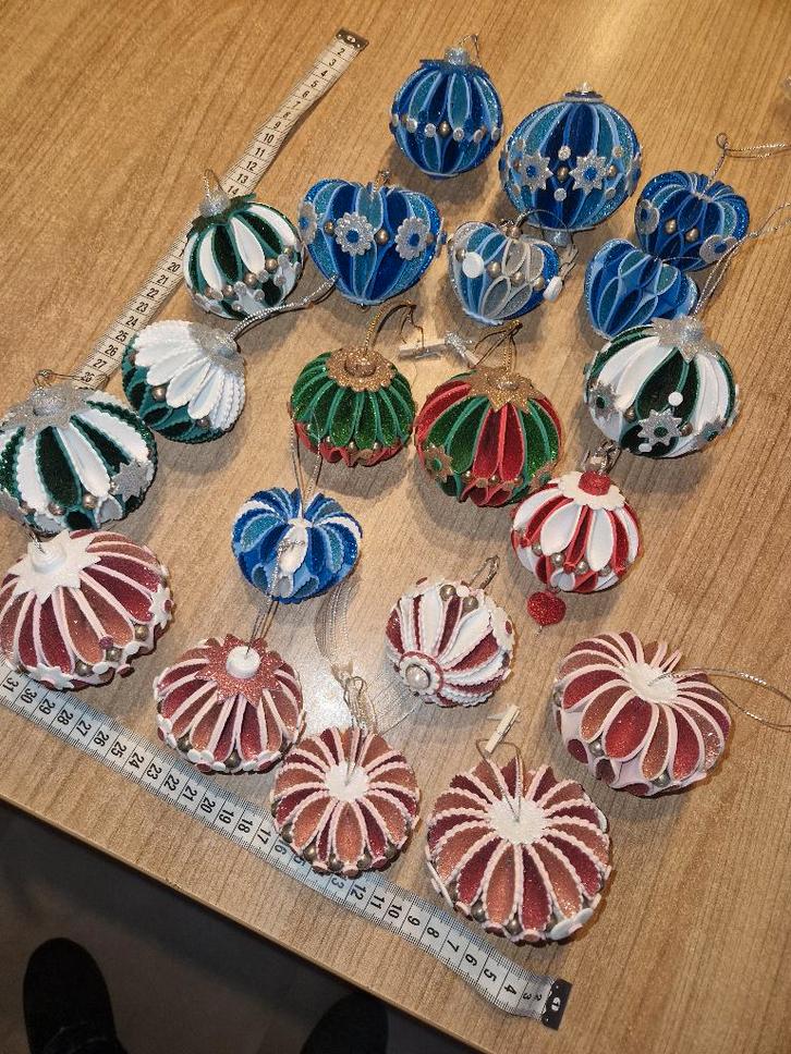 kerst unieke ballen partijtje 20 stuks kerstballen, Diversen, Kerst, Nieuw, Ophalen of Verzenden