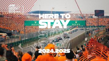 F1 Zandvoort passe partout vrij t/m zondag beschikbaar voor biedingen