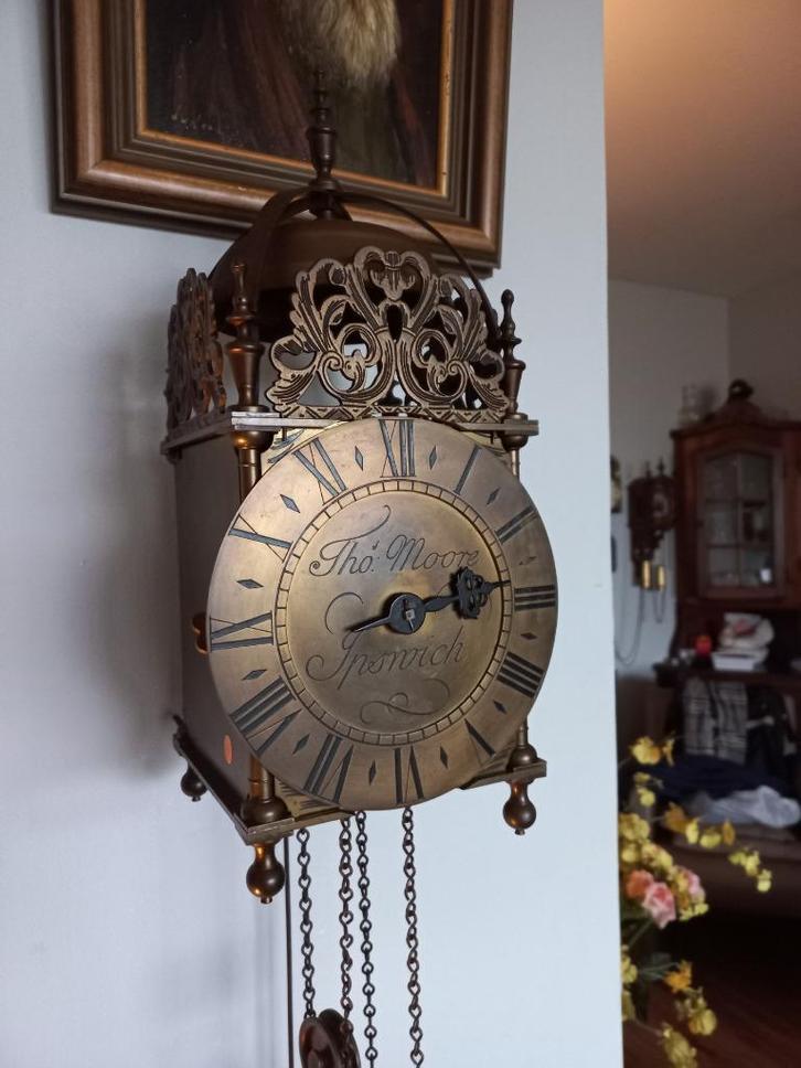 Mooie Engelse Lantaarn klok Thomas Moore, Antiek en Kunst, Antiek | Klokken, Ophalen