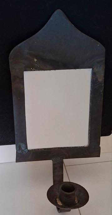 Kaarsenstandaardje met Spiegel - IJzer beschikbaar voor biedingen