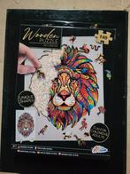 Houten puzzel mandala leeuw 140 stukjes, Ophalen of Verzenden, Minder dan 500 stukjes, Zo goed als nieuw