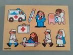 Simplex puzzel hout, thema ziekenhuis, Gebruikt, Ophalen of Verzenden, Van hout, Minder dan 10 stukjes