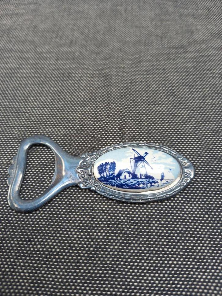 Oude verzilverde flesopener., Antiek en Kunst, Antiek | Keukenbenodigdheden, Ophalen of Verzenden