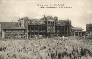 Bergen aan Zee, Hotel Nassau-Bergen - 1917 gelopen beschikbaar voor biedingen