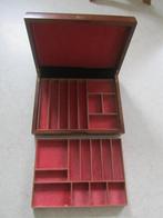 Houten Kist voor b.v. sieraden of verzameling, Huis en Inrichting, Woonaccessoires | Kisten, Minder dan 50 cm, Ophalen of Verzenden