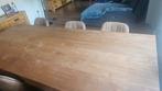 Robuuste teakhouten eethoek240x100, Huis en Inrichting, 200 cm of meer, Zo goed als nieuw, Vijf personen of meer, Rechthoekig