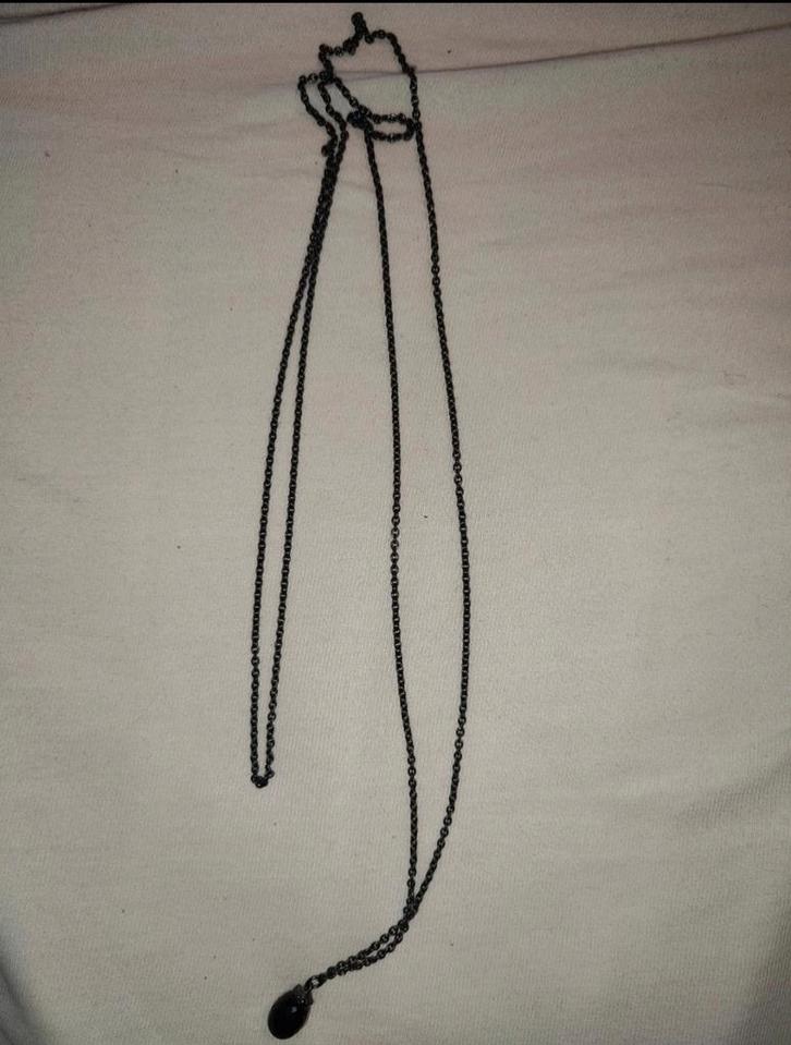Trollbeads onix ketting, Sieraden, Tassen en Uiterlijk, Kettingen, Zo goed als nieuw, Zilver, Zilver, Met edelsteen, Ophalen of Verzenden