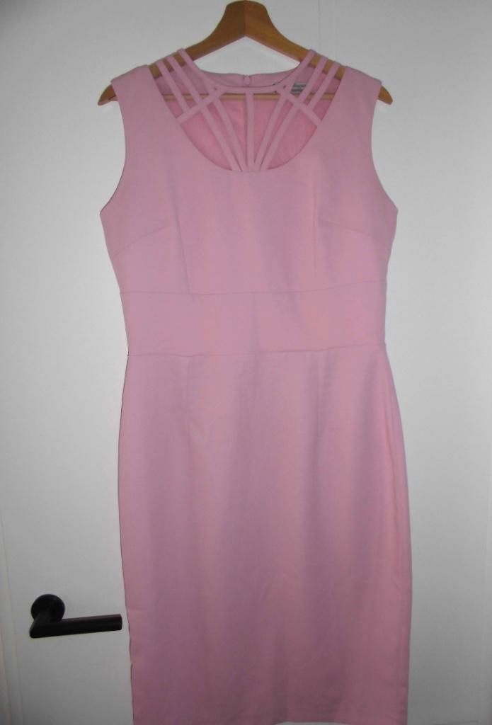 Daisy Dapper jurk vintage retro style maat 40, Kleding | Dames, Jurken, Zo goed als nieuw, Maat 38/40 (M), Roze, Ophalen of Verzenden