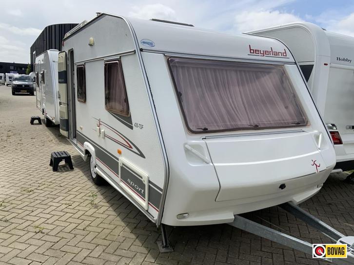 Beyerland Sprinter 420 TSF, Caravans en Kamperen, Caravans, Bedrijf, tot en met 4, 750 - 1000 kg, Treinzit, Beyerland, Dwarsbed