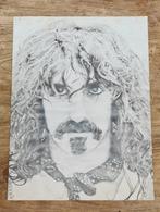 vintage Frank Zappa poster Zapped 42x59cm folk rock gitarist, Verzamelen, Gebruikt, Ophalen of Verzenden, Poster, Artwork of Schilderij