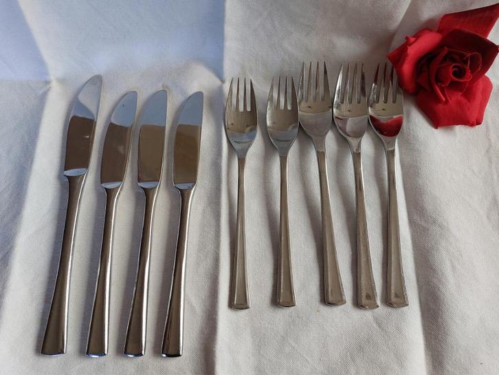 G * Sola * Z Angelique | messen en vorken groot en klein, Antiek en Kunst, Antiek | Bestek, Verzenden