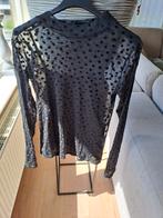 Zwart doorschijnend truitje maat 158, Meisje, Ophalen of Verzenden, Zo goed als nieuw, Shirt of Longsleeve