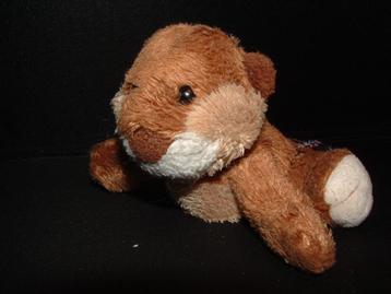 TRUDI BEVER VELOURS BRUIN/WIT MET ECRU BUIKJE EN WANGEN  beschikbaar voor biedingen