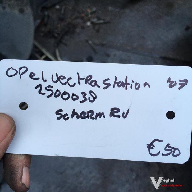 Opel Vectra C station 2007 Wagennr 2500038   Voorscherm Rech, Auto-onderdelen, Carrosserie en Plaatwerk, Spatbord, Gebruikt, Ophalen of Verzenden
