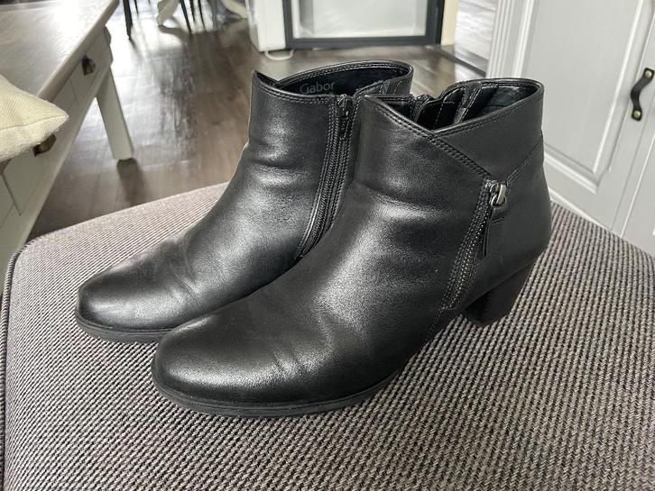 ENKELLAARSJES van Gabor maat 7,5 / maat 41 - WD014, Kleding | Dames, Schoenen, Gedragen, Lage of Enkellaarzen, Zwart, Ophalen of Verzenden