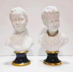 Biscuit porselein borstbeelden.(koppel), Antiek en Kunst, Curiosa en Brocante, Ophalen of Verzenden