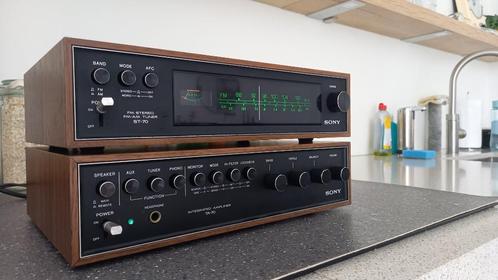 Sony TA-70 + ST-70 Vintage Set (1972-76), Audio, Tv en Foto, Versterkers en Receivers, Gebruikt, Stereo, Minder dan 60 watt, Sony
