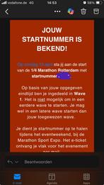 1/4 marathon startbewijs incl graveren wave 1, Eén persoon