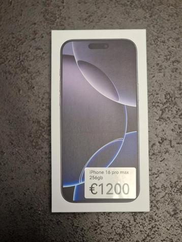 iPhone 16 pro max 256gb geseald 2 jaar garantie beschikbaar voor biedingen