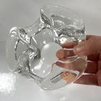 Vintage glazen theelichthouder jaren 60 van Georgshütte, Ophalen of Verzenden