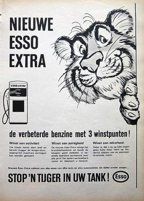 8 vintage advertenties reclames Esso everything 1966-69, Verzamelen, Merken en Reclamevoorwerpen, Ophalen