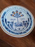 Porselein wilhelmina bord, Verzamelen, Koninklijk Huis en Royalty, Ophalen of Verzenden